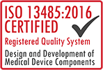 ISO 13485:2016 Certified  Molding